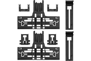 Upgraded W10546503 WPW10546503 Dishwasher Top Rack Adjuster kit Fit for Kitchen-aid Dishwasher Parts Upper Rack, with W10195840 & W10195839 & W10250160 for Whirl-pool ken-more Dishwasher by AMI PARTS