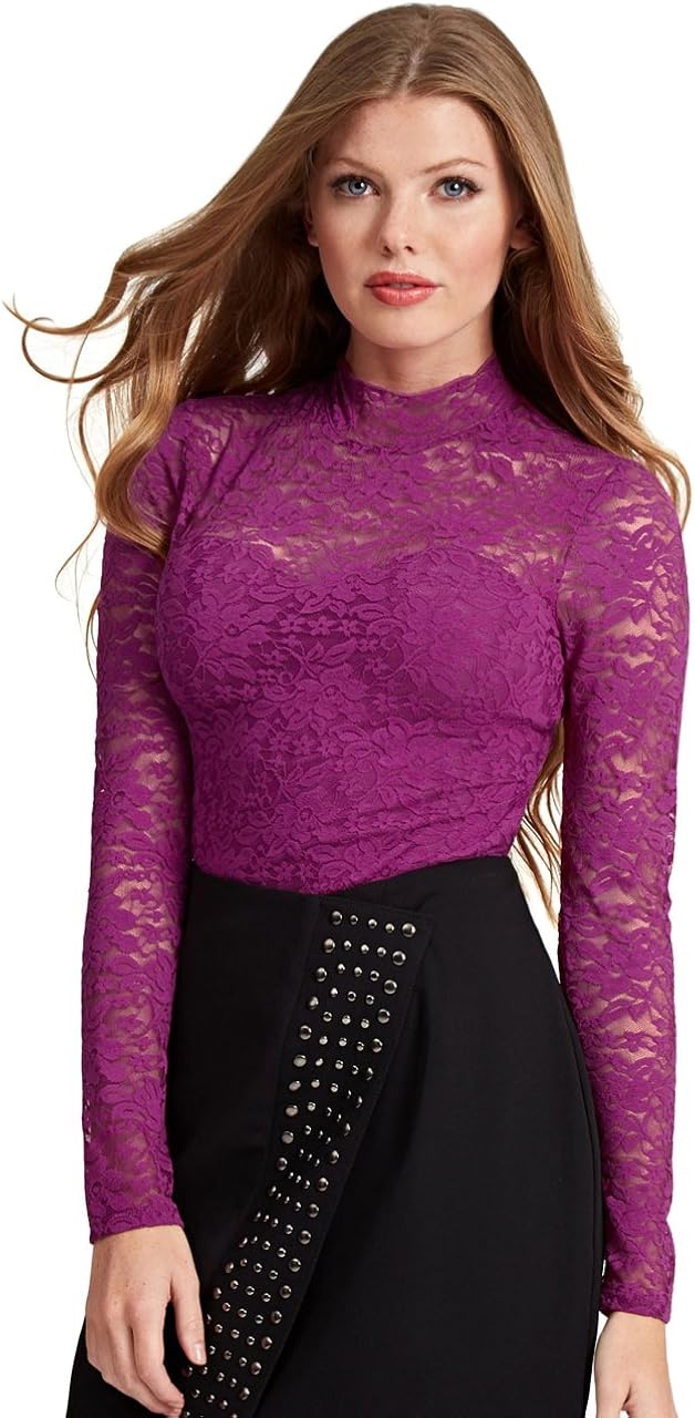 GUESS Women's Sweetheart Lace Bodysuit Clothing