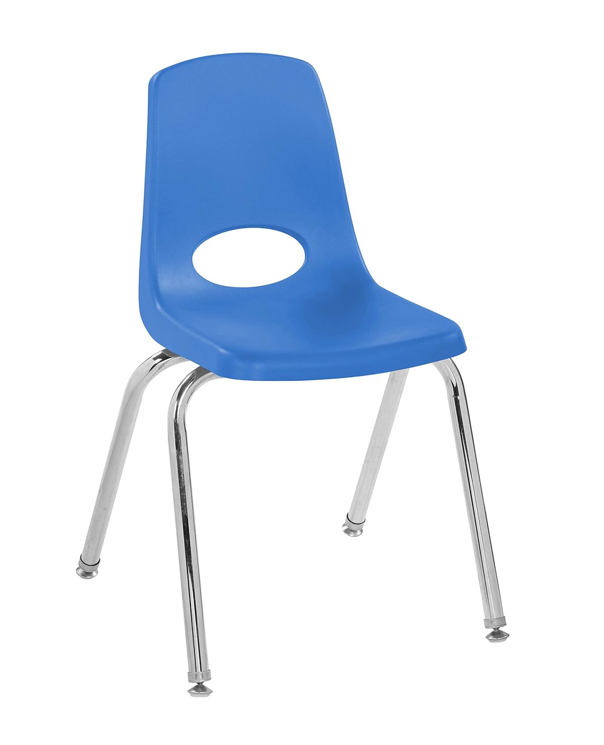 Factory Direct Partners-10370 16" School Stack Chair, Stacking Student Seat with Chromed Steel Legs and Nylon Swivel Glides; for in-Home Learning or Classroom - Assorted Colors (6-Pack): Industrial & Scientific