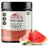 TERRA ORIGIN Healthy Gut Watermelon | 30-Servings with L-Glutamine, Zinc, Glucosamine, Slippery Elm Bark, Marshmallow Root and More!