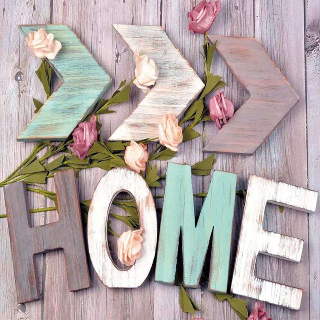 Cross Stitch Kits Stamped, OWN4B Home Printed Pattern 11CT 14.2x14.2 inch DIY Embroidery Kit (Home)