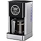 Drip Coffee Maker 12 Cup Programmable, Coffee Machine with Glass Coffee Pot Filter and Timer, Brew Strength Control…