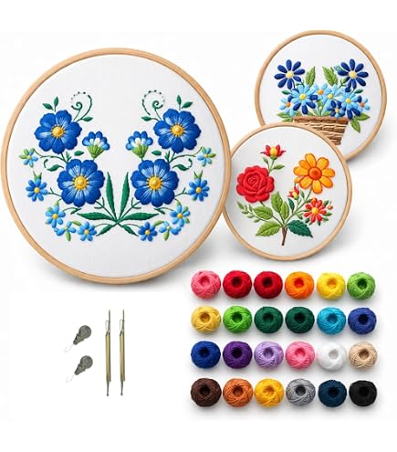 Tovaglioli Messicani In Lino Con Disegno Di Fiori - Per Ricamo A Mano O Pittura, Personalizzabili, Fai Da Te, Regalo Creativo