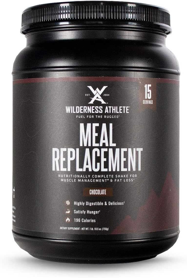Wilderness Athlete Meal Replacement and Recovery Shake, Chocolate, 15.7 oz
