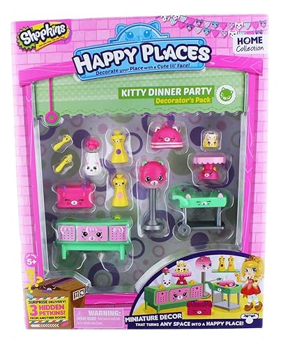 Shopkins Happy Places Season Decorator Pack Kitty Dinner Party
