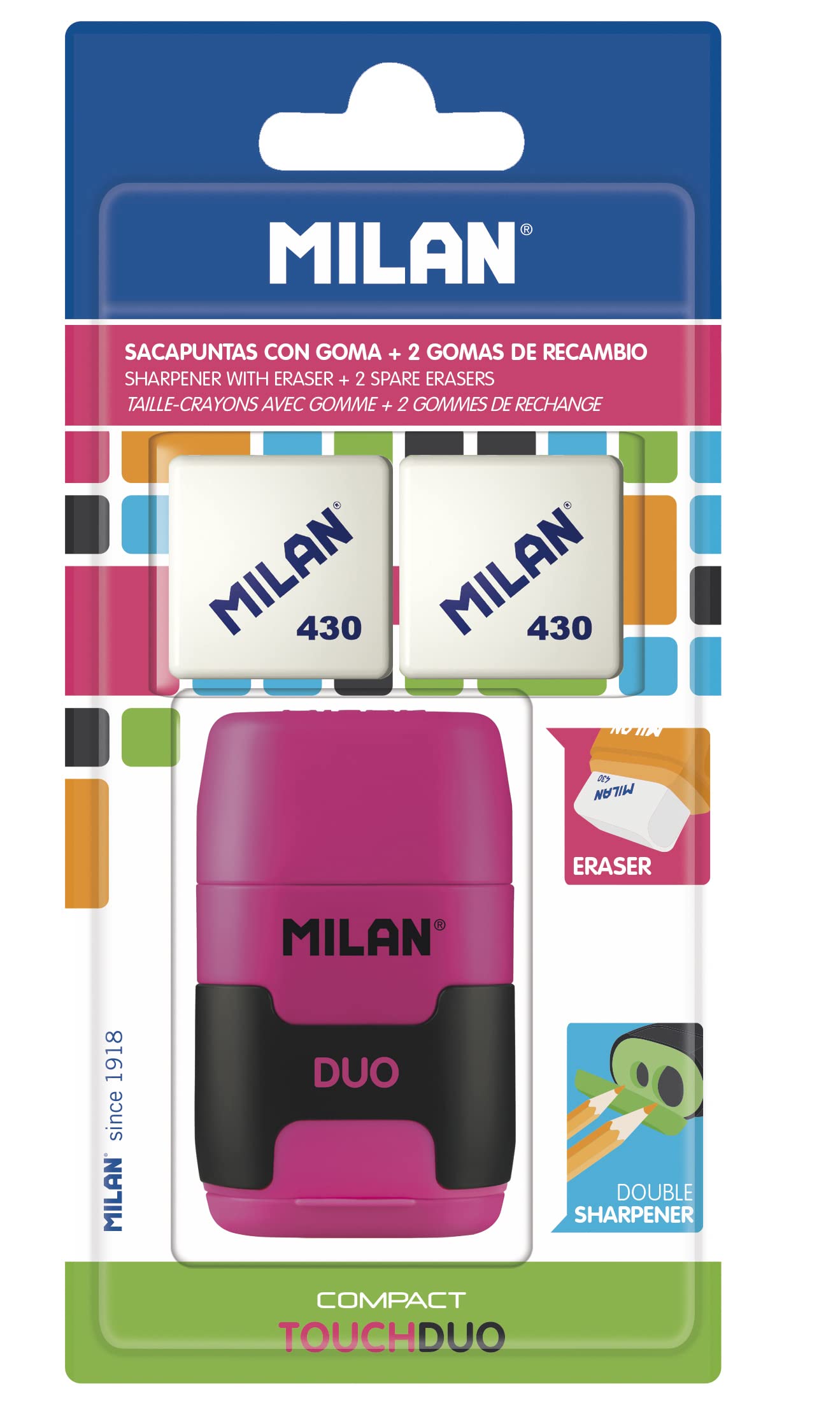 Blister afilaborra Compact Touch+ 2 gomas de recambio