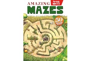 Amazing Mazes for Kids Ages 4-8: Awesome Hand-Drawn Maze Book for Kids (Maze Activity Book for Ages 4-8)