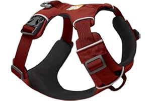 Ruffwear, Front Range Dog Harness, Reflective and Padded Harness for Training and Everyday, Red Clay, Medium