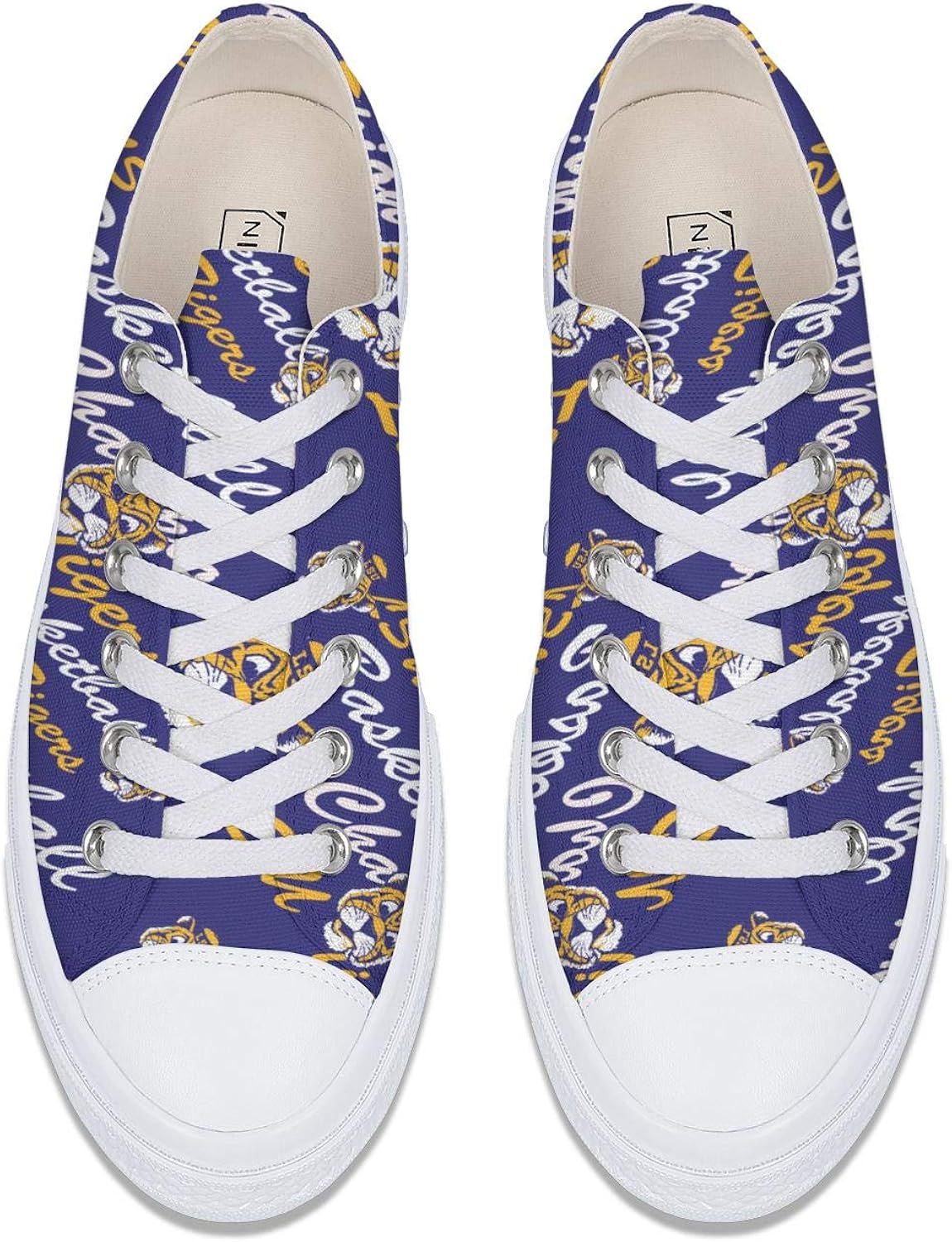 BOINN Womens High Top Lace Up Skate Canvas Shoe NonSlip Stylish