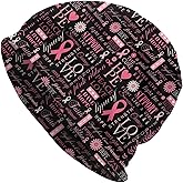 Breast Cancer Beanie Chemo Hat Cancer Headwear Knitted Hats Baggy Slouchy Knit Hat Scarf Cap for Adults Women Men