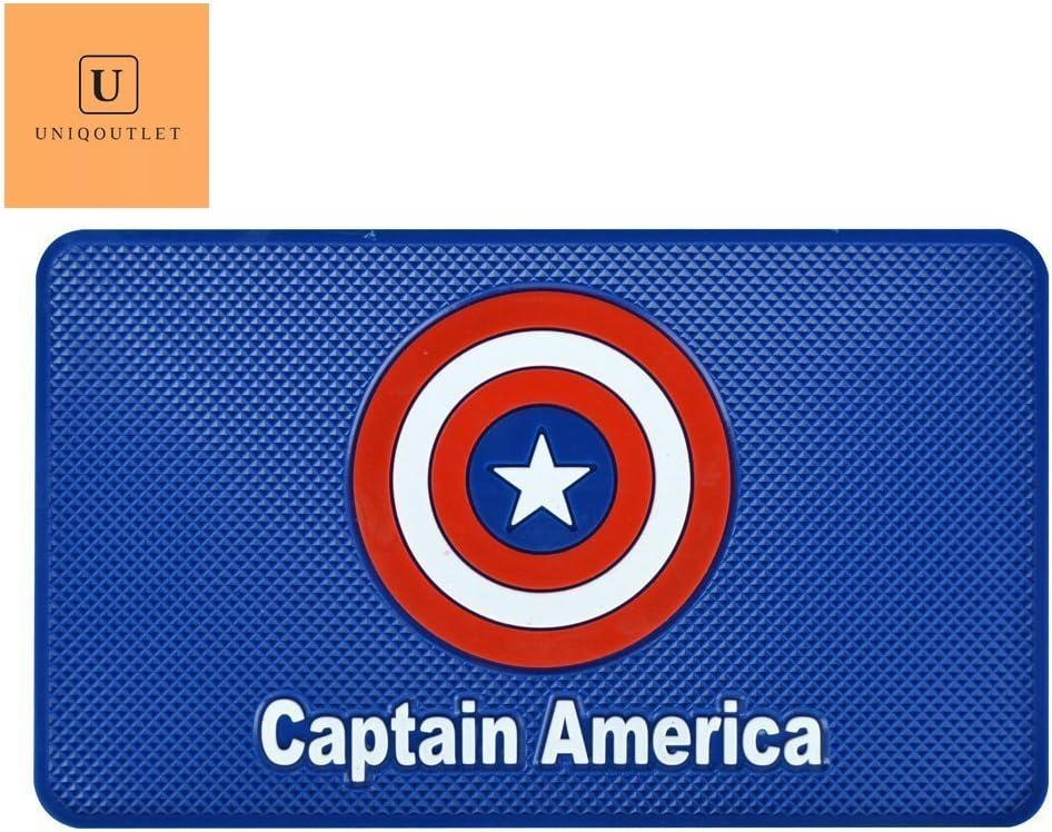 Uniqoutlet ® Captain America Car Non-Slip Mat Mobile Phone Anti-Slip Pad Car Dashboard Magic Sticky Mat