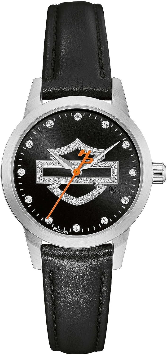 HarleyDavidson Damenuhr Leder Glitter 76L181 Amazon.de Uhren