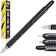 Monteverde USA 9-in-1 Tool Fountain Pen in Black – Medium Nib, Multifunctional Pen with Stylus, Screwdrivers, Level, and Ruler – Exclusive Collection, Ideal Gift for Professionals