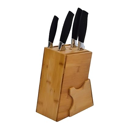 Buy Lwvax Bamboo Knife Block Knife Holder Kitchen Knife Storage