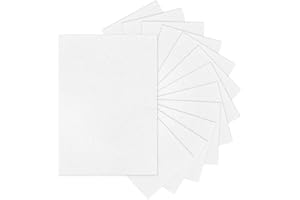 HONSIO Shrink Dink Sheets 11.4 x 7.9 Inch Large Plastic Shrinky Paper for Kids DIY Crafts Keychain, 12 Pieces