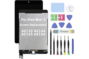 HOYRTDE 7.9" Screen Replacement for iPad Mini 5 A2133 A2124 A2125 A2126 LCD Display Glass Touch Digitizer Premium Kit with Tools - Black