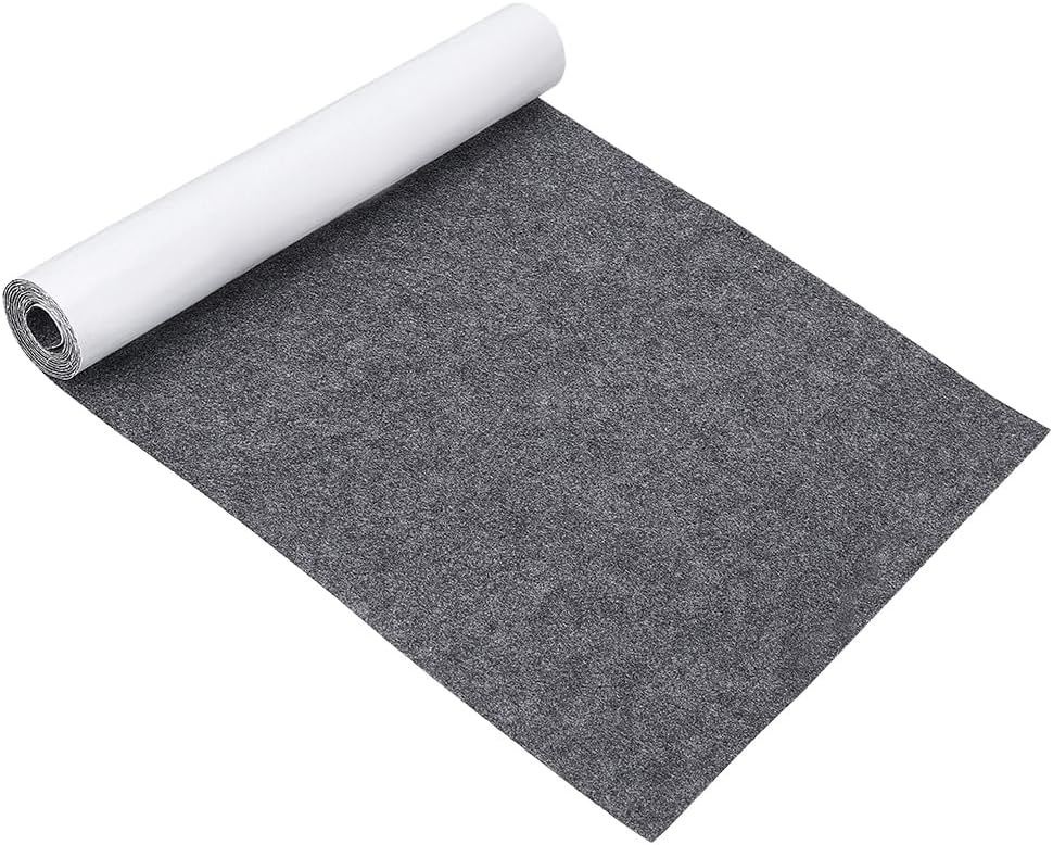 BENECREAT Gray Self-Adhesive Felt Fabric 40cmx2m 1mm Thick Shelf Liner