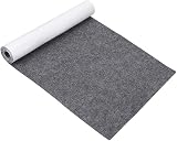 BENECREAT Gray Self-Adhesive Felt Fabric 40cmx2m 1mm Thick Shelf Liner