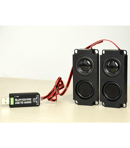 Amazon.com: USB Sound Card with 8Ω 5W Speaker for Raspberry Pi