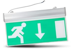 Green Acrylic Tag Indicator,Fire Emergency Lighting Safety Exit Evacuation Indicator Emergency Exit Sign Acrylic Green Compac