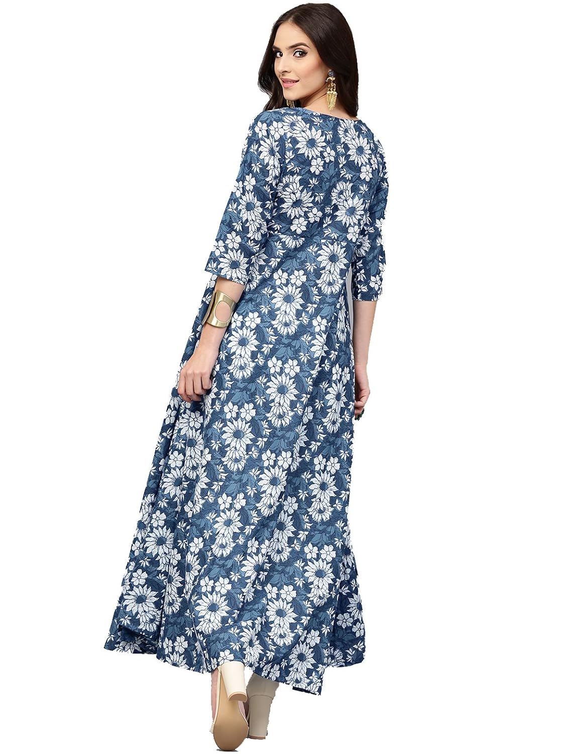 amayra women's cotton anarkali kurti