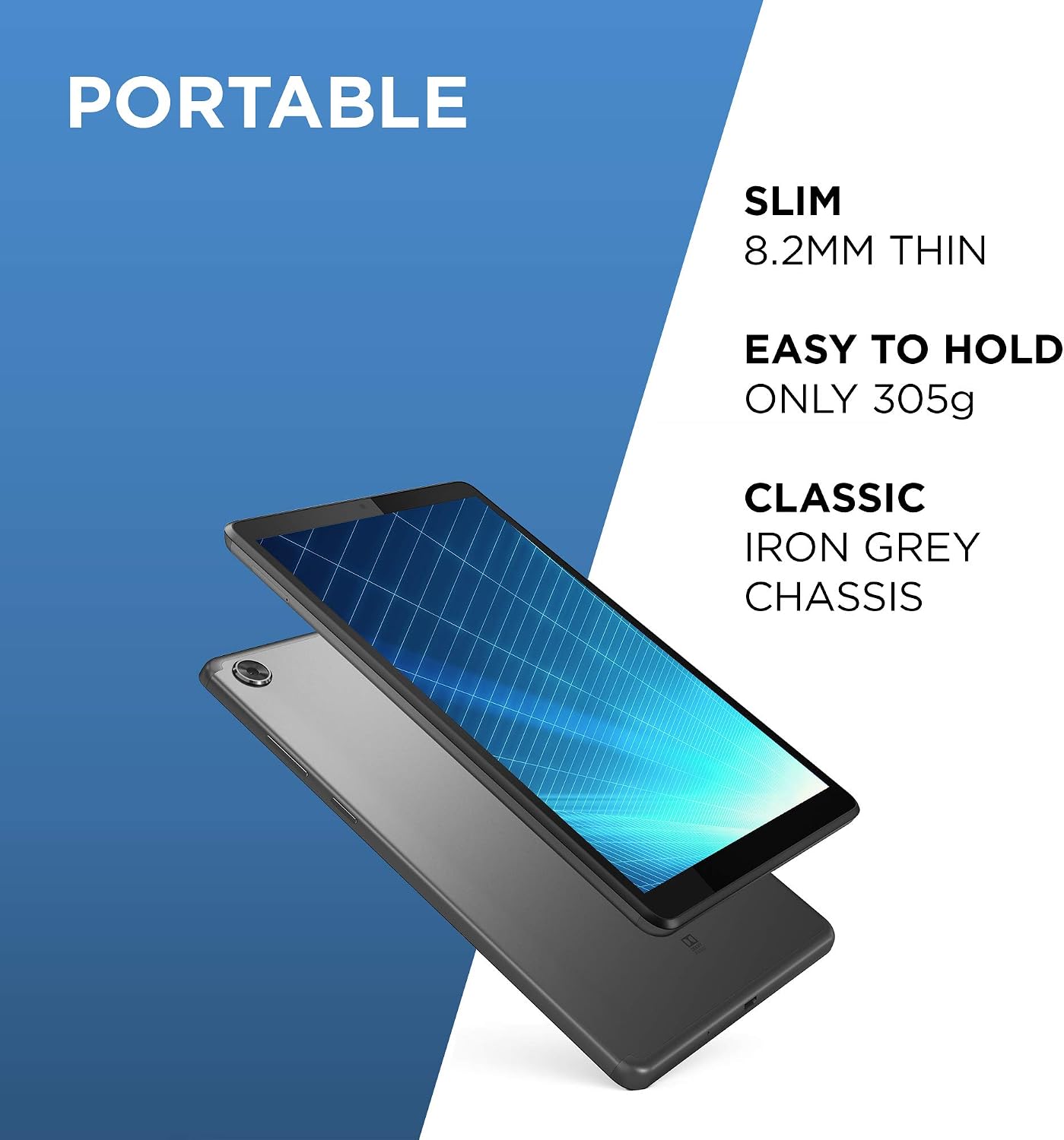 Lenovo Tab M8 8 Inch HD Tablet - (Quad Core 2.0 GHz, 2 GB RAM, 32 GB eMMC, Android Pie) - Iron Grey - Image 4