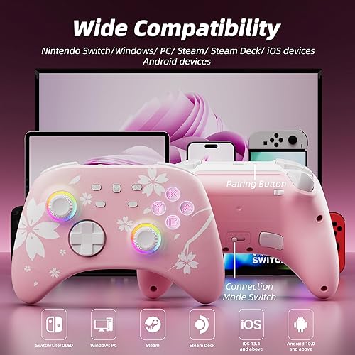 Mytrix Wireless Pro Controller, Hall Effect Bluetooth Controllers