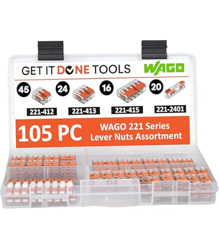 WAGO 221-2411 Wire Connectors, Lever Nuts Connector