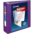 Avery Heavy-Duty View 3 Ring Binder, 3" One Touch EZD Rings, 1 Purple Binder (79810)