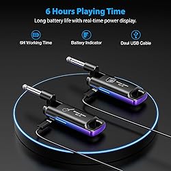 LEKATO Wireless Guitar System UHF Wireless Guitar