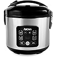 AROMA® CoreCoat™ Digital Rice Cooker & Steamer for Brown Rice with Nonstick Ceramic Coating (8 Cups Cooked, 4 Cups Uncooked)