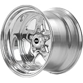 Sport Star 5-Spoke Wheel [Size: 15" x 10"] Polished | Bolt Pattern: 5 x 4.50", Back Spacing: 4.50", Offset: -25 mm, Center Bore: 3.267", Load Rating: 2100 lbs