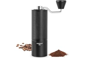 TIMEMORE Chestnut C3S Manual Coffee Grinder, Adjustable Conical Burr Grinder with Stainless Steel S2C Burr - Compatible with Espresso, Pour Over & French Press, Black