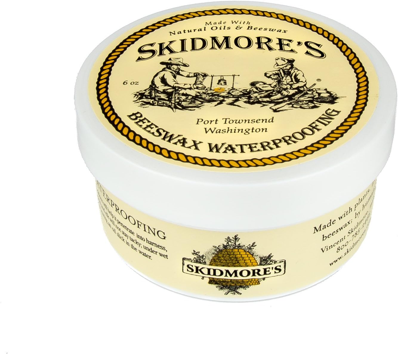 Skidmore's Premium Beeswax Waterproofing | Natural and Non-Toxic Formula Prevents and Protects Your Investments from Water Damage | Made in USA | 6 Ounces: Home & Kitchen