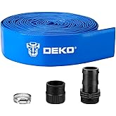 Sump Pump Hose: DEKOPRO Discharge Hose Water Pump Pool Drain Backwash 1-1/2" Hose 25 ft