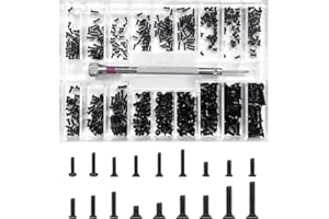 BEZANU Micro Screws Set, 18 Kind Mini Metric Assortment Screw Kit with Screwdriver for Eyeglass, Watches, Phone, Laptop Repai