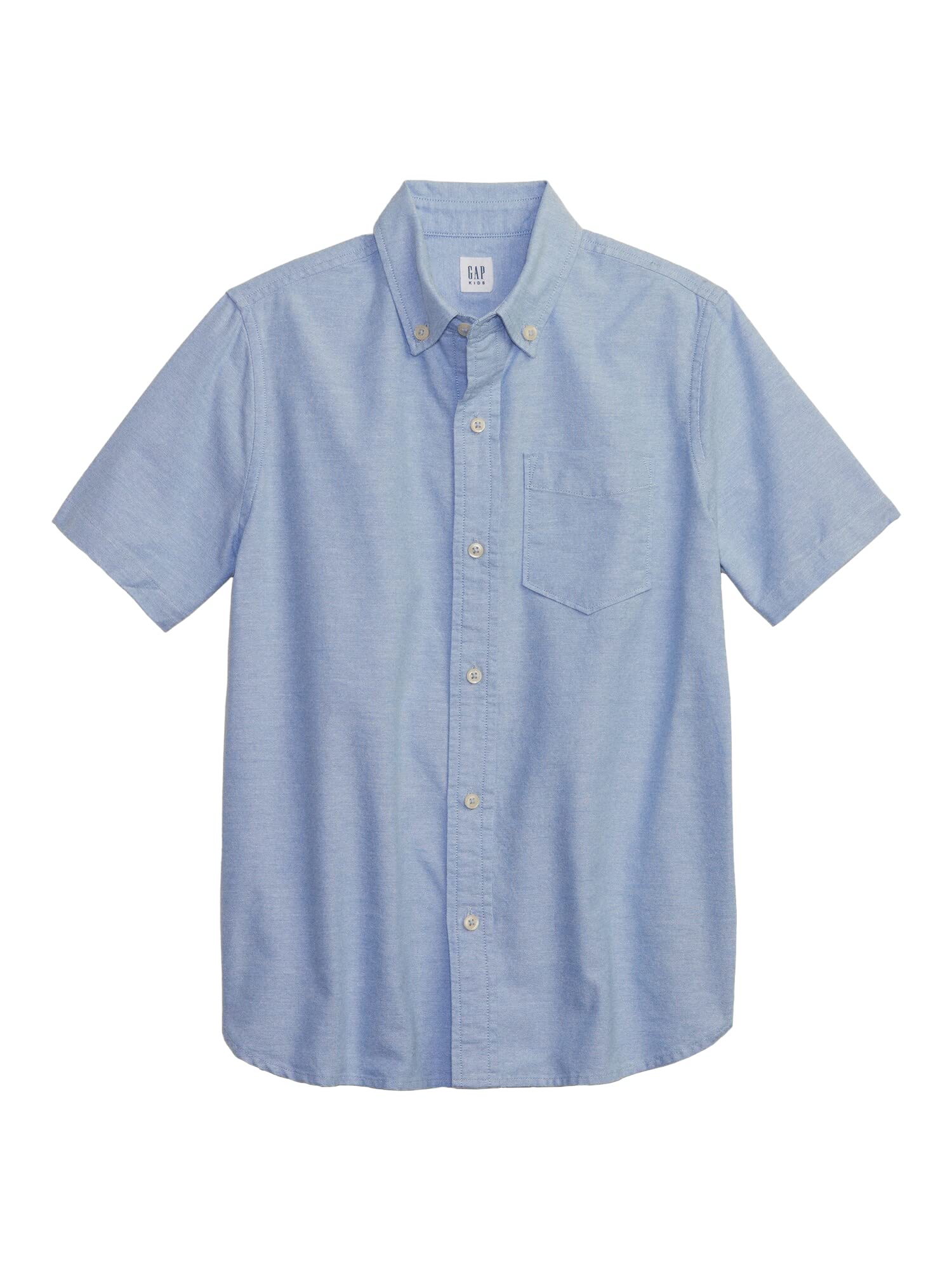 Photo 1 of GAP Short Sleeve Oxford Shirt Blue Opal XL