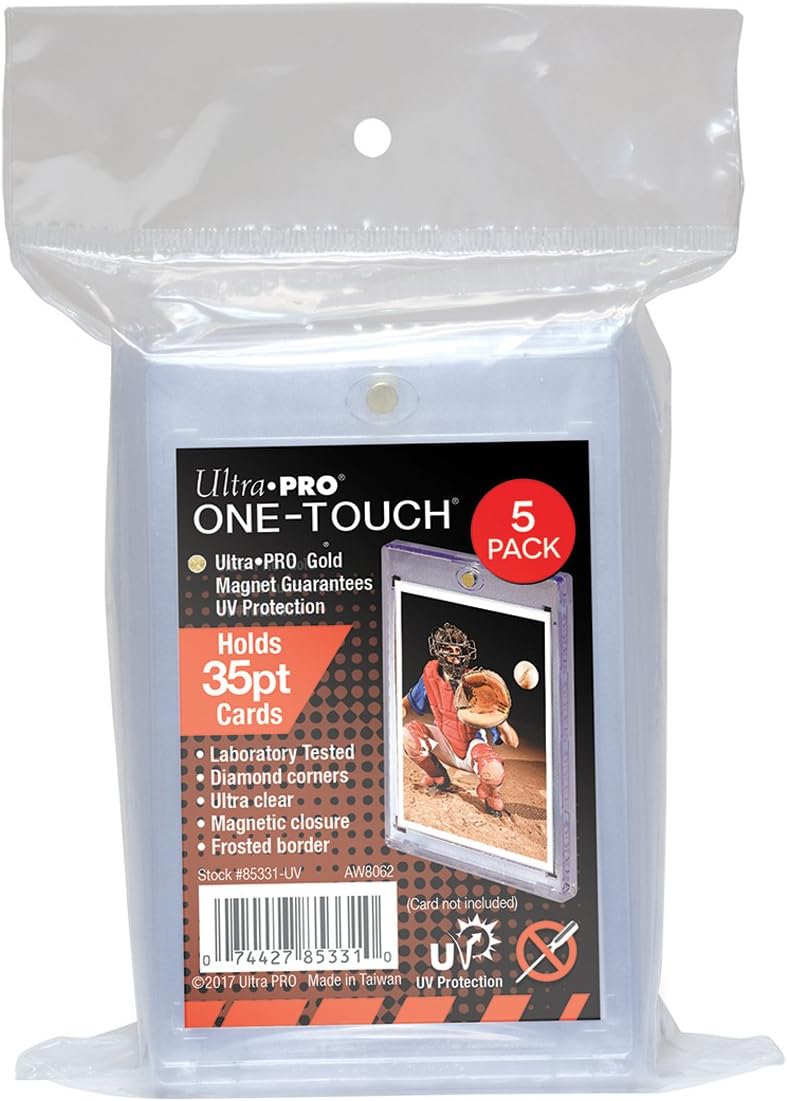 Ultra PRO 35-Point ONE-Touch Magnetic Trading Card Holder (Pack of 5) : Sports & Outdoors