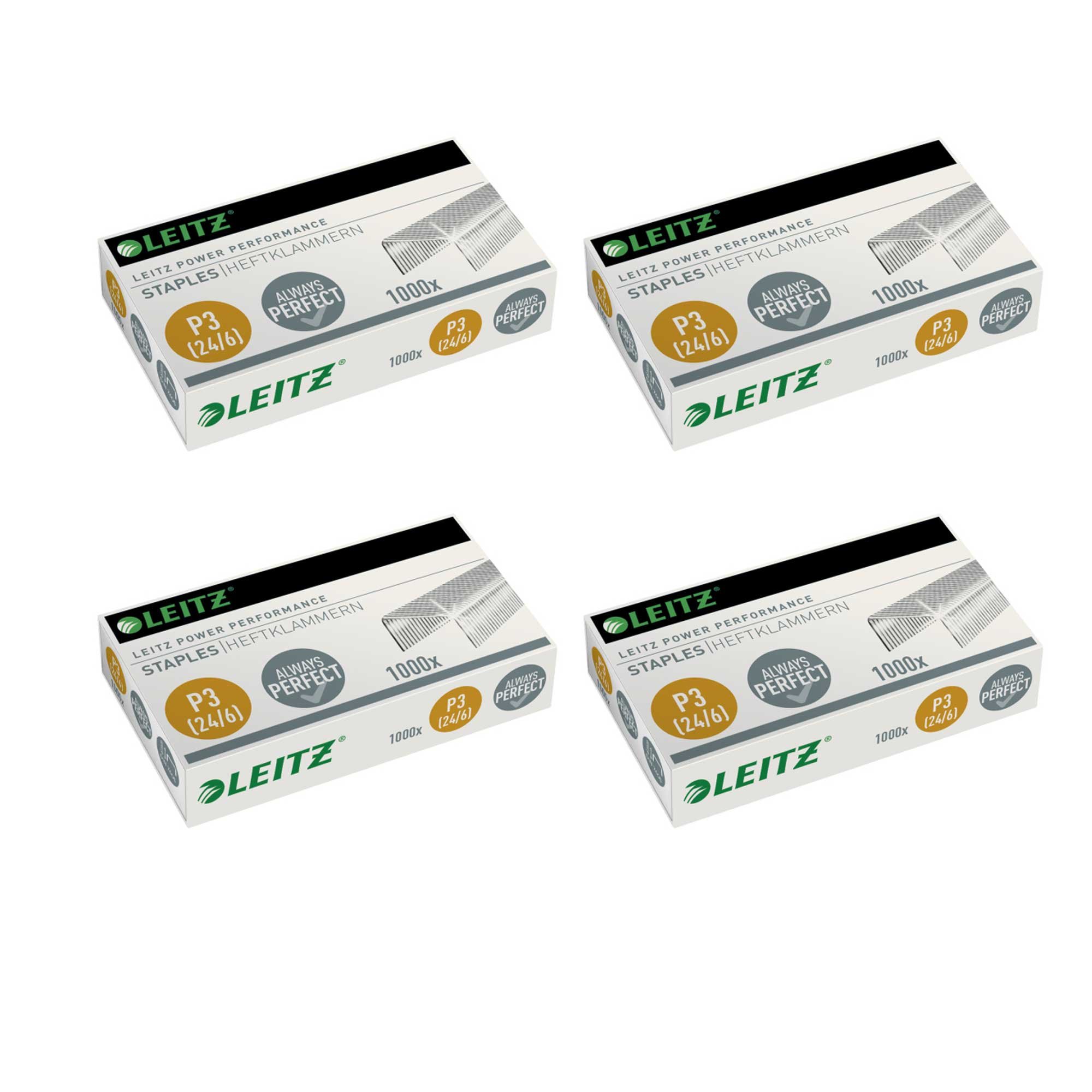 Leitz 55700000 Staples (24/6 mm) 1000 pieces galvanised