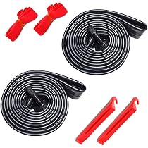 DBXIIART Bike Tubes 4 Packs 700x38C 700x40C 700x43C 700x45C 38C/40C/42C/43C/45C Schrader Valve 35mm Heavy Duty Inner Tubes(2 Strong Tire Levers DBXIIART Bike Tubes 4 Packs 700x38C 700x40C 700x43C 700x45C 38C/40C/42C/43C/45C Schrader Valve 35mm Heavy Duty Inner Tubes(2 Strong Tire Levers