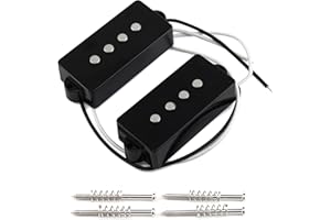 FLEOR Alnico 5 P Bass Pickups Humbucker Pickup for 4 String P Bass Replacement