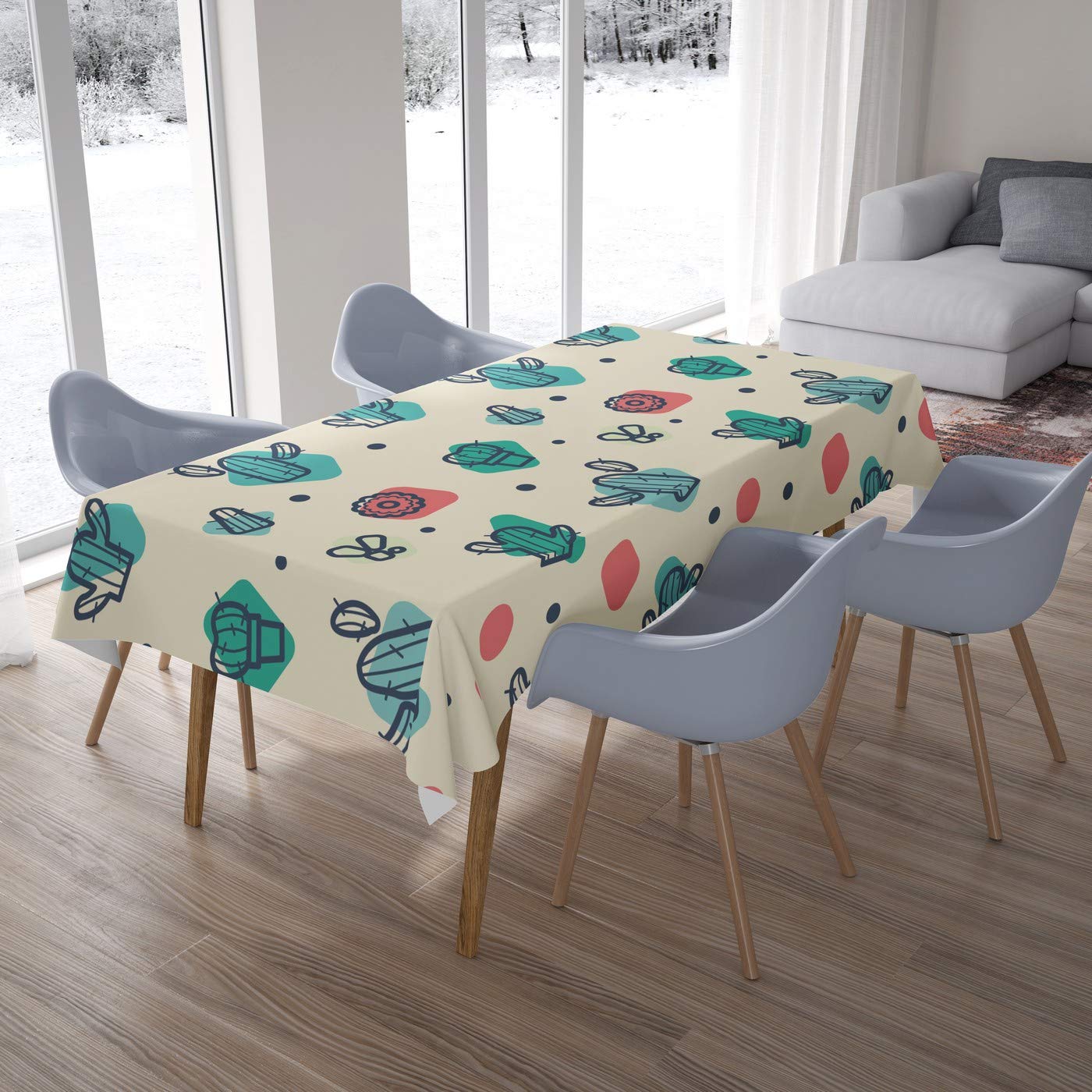 Bonamaison Kitchen Decoration, Tablecloth, 140cm x 200cm - Designed and Manufactured in Turkey