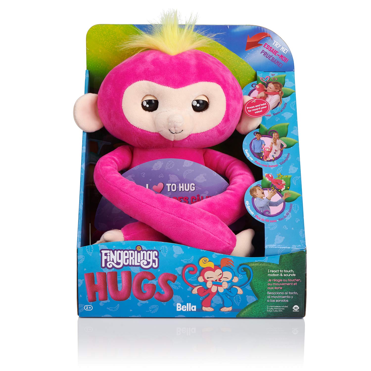 Kiki Advanced Interactive Plush Baby Monkey Pet By Wowwee Exclusive Fingerlings Hugs Stuffed Animals Toys Plush Interactive Toys
