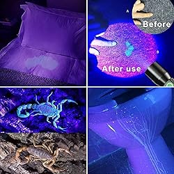 AdamStar UV Flashlight Black Light, 3-in-1 Magnetic