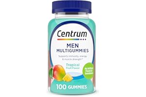 Centrum Men's Multivitamin Gummies, Immune, Energy, Healthy Appearance Support, 100 Count, 50 Day Supply