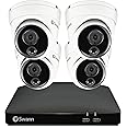 Swann Home DVR Security Camera System with 64GB HDD, 4 Channel 4 Camera, 1080p Full HD Video, Indoor or Outdoor Wired Surveillance CCTV, Heat Motion Detection, 4685