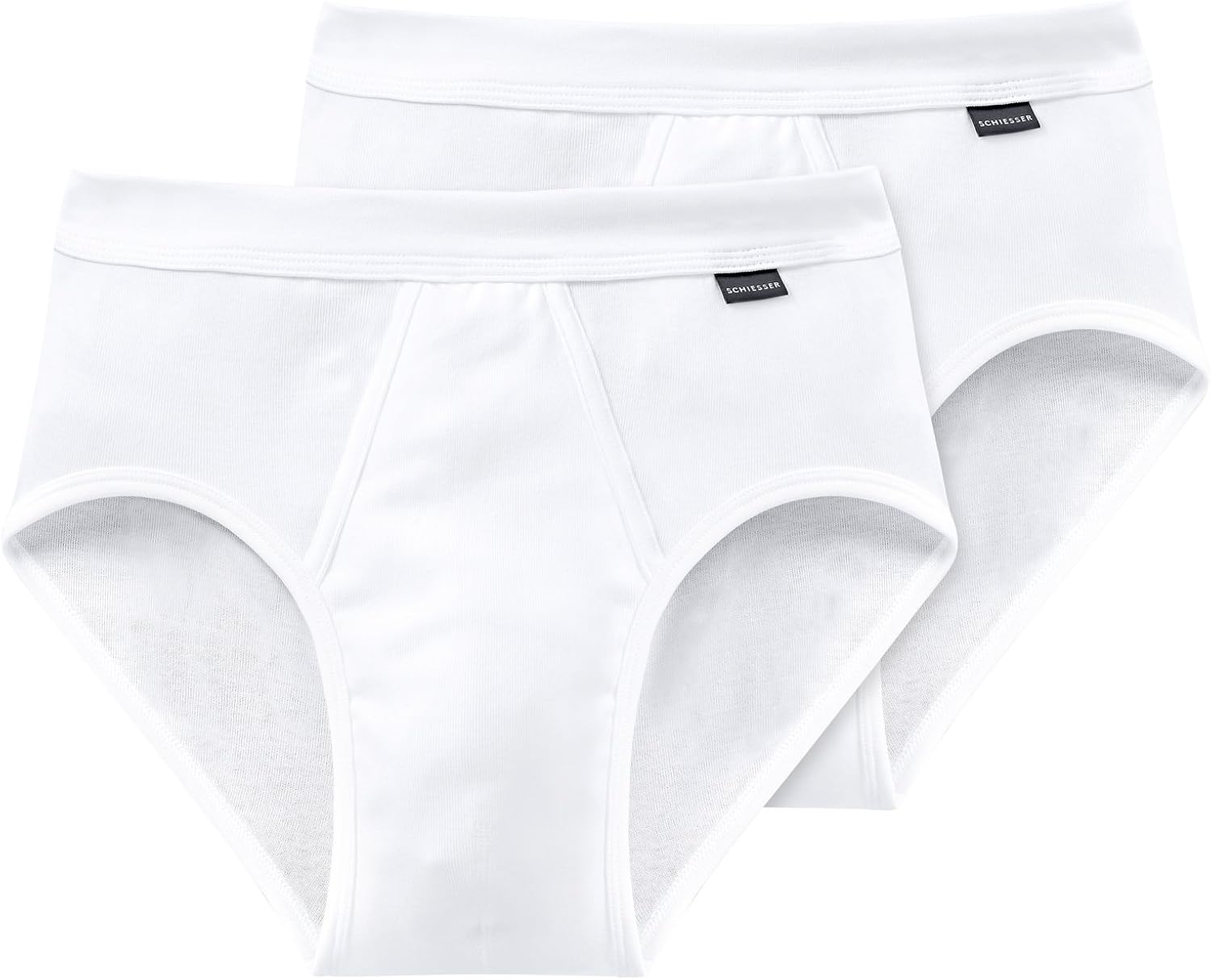 Schiesser Herren Slip 205159-100 2er Pack, WeiÃŸ, Gr. 7 (XL)