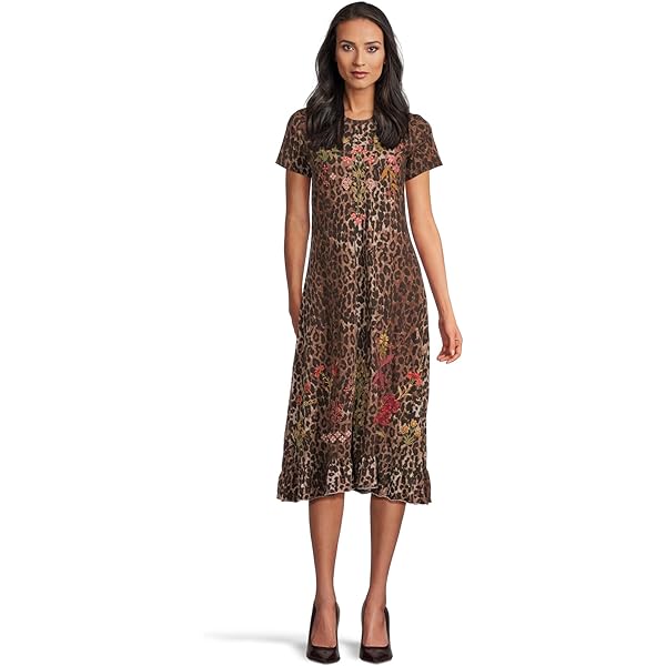 Johnny Was Janie Favorite Christy Asymmetric Hem Short Sleeve Dress Floral Green Blue NEW at Amazon Women's Clothing store Johnny Was Janie Favorite Christy Asymmetric Hem Short Sleeve Dress Floral Green Blue NEW at Amazon Women's Clothing store