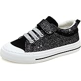 ToandonToddler Kids Sneakers Sparkle Fashion Glitter Sequins Canvas Shoes