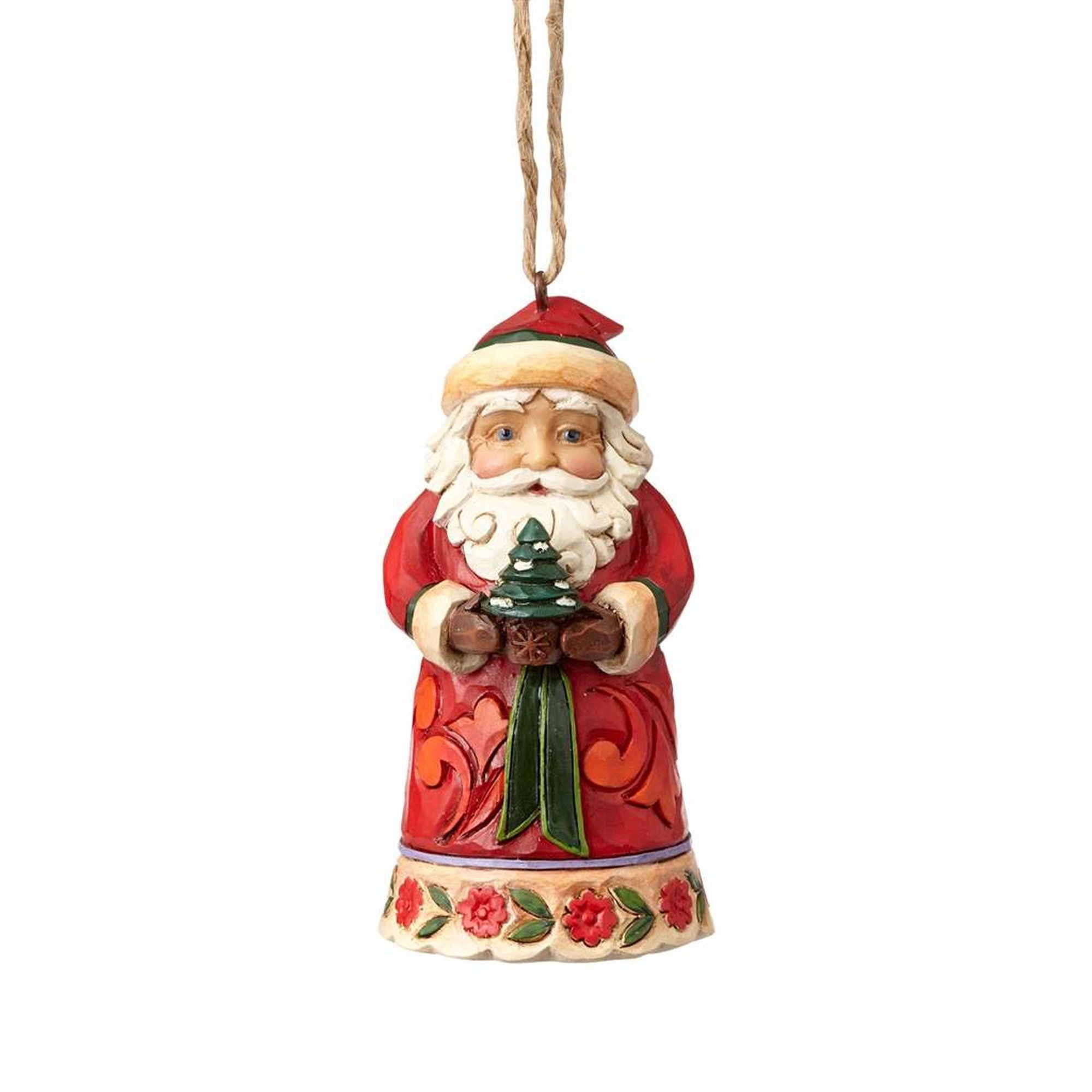 Heartwood Creek Mini Santa Hanging Ornament